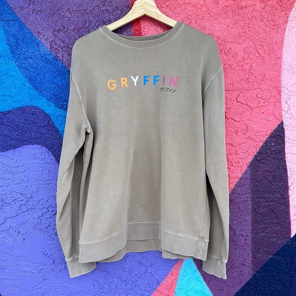 Gryffin tan sweatshirt size medium
